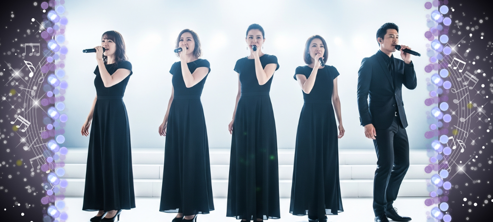 アカペラグループの演奏風景